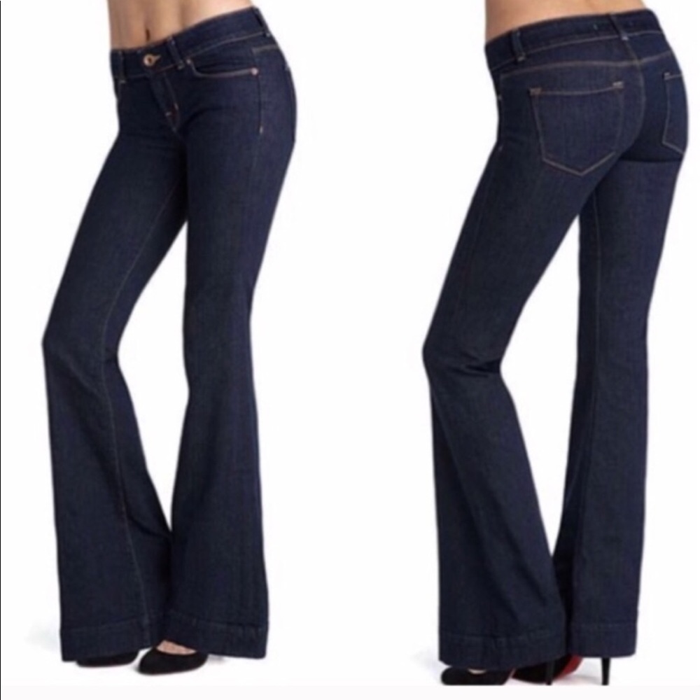 25 Petite J Brand Dark Wash Bell Bottom Jeans